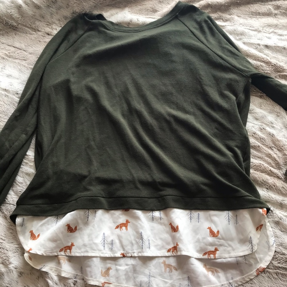 Adorable Layered Fox Sweater